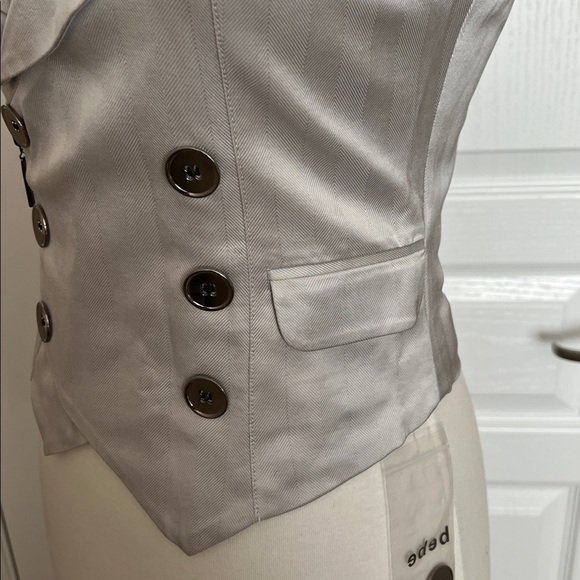 NWT Bebe silver jacket pencil skirt suit set - Picture 5 of 12